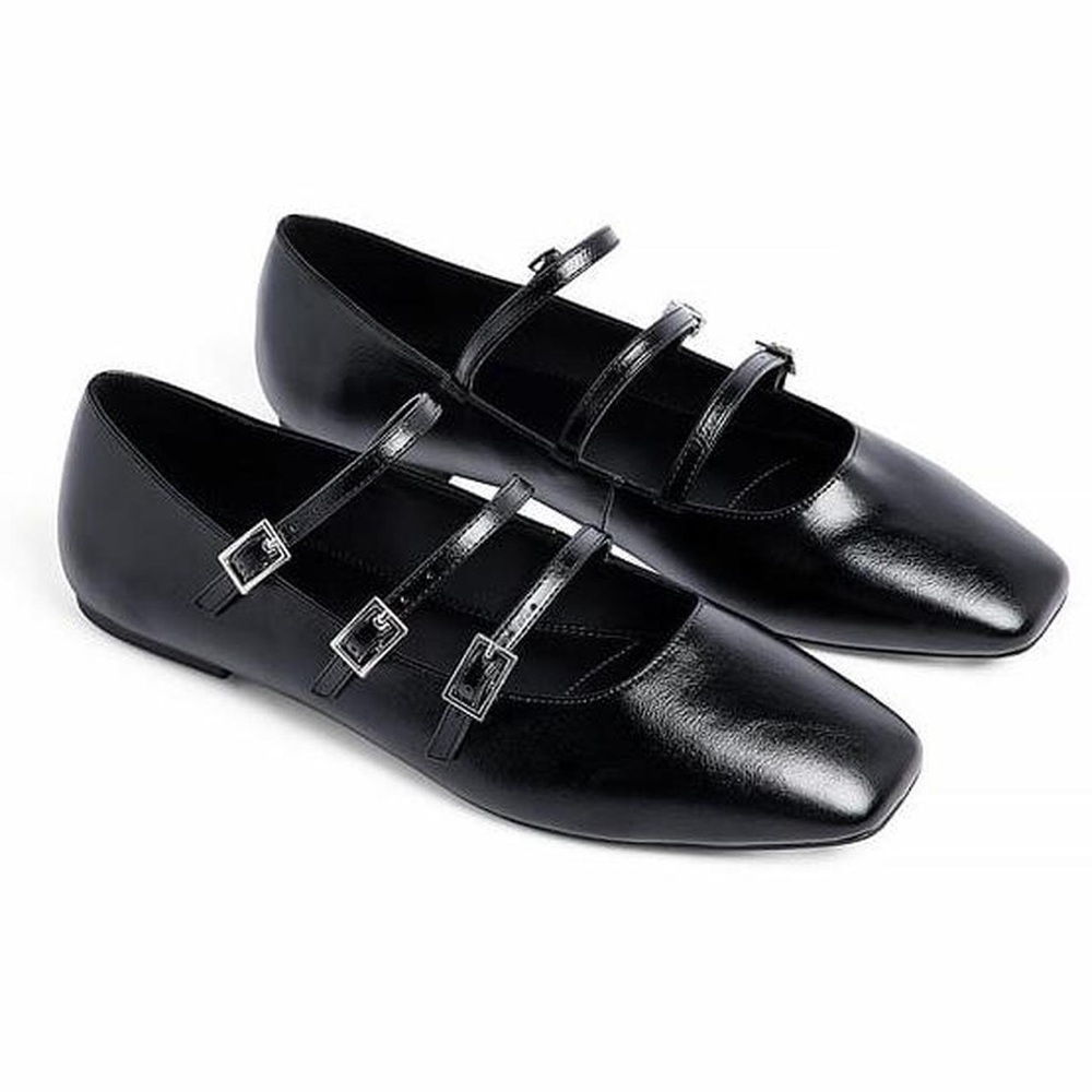 NA-KD | Black Mary Jane Ballet Flats in Size 5.5